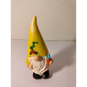 Mr Yellow Gnome With His Flower Pot
